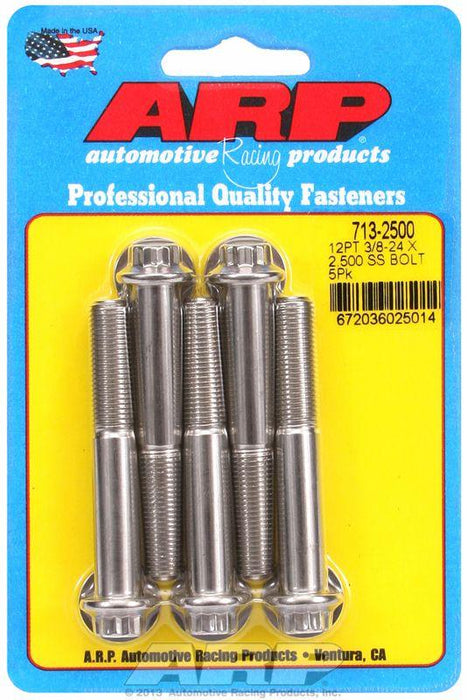 ARP 5-Pack Bolt Kit, 12-Point Head S/S (AR713-2500)