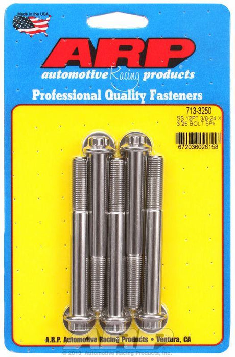 ARP 5-Pack Bolt Kit, 12-Point Head S/S (AR713-3250) AR713-3250