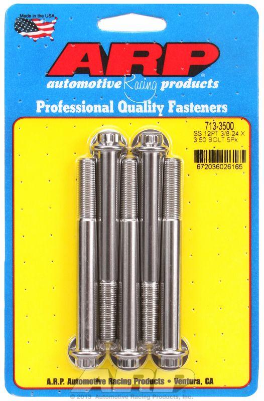 ARP 5-Pack Bolt Kit, 12-Point Head S/S (AR713-3500) AR713-3500
