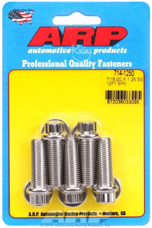 ARP 5-Pack Bolt Kit, 12-Point Head S/S (AR714-1250) AR714-1250