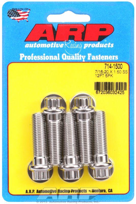 ARP 5-Pack Bolt Kit, 12-Point Head S/S (AR714-1500) AR714-1500