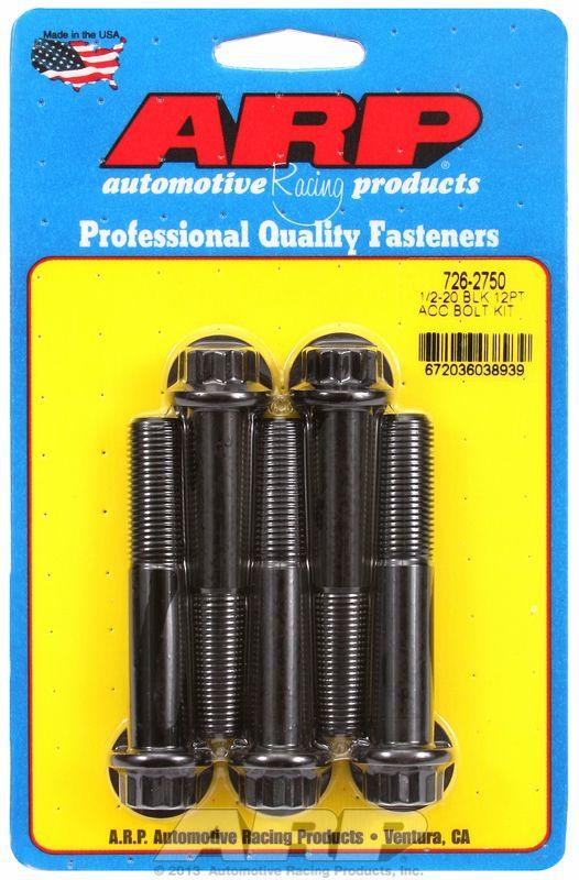 ARP 5-Pack Bolt Kit, 12-Point Head Black Oxide (AR726-2750) AR726-2750