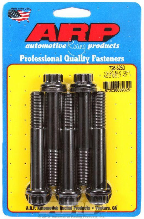 ARP 5-Pack Bolt Kit, 12-Point Head Black Oxide (AR726-3250)