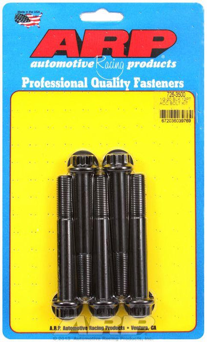 ARP 5-Pack Bolt Kit, 12-Point Head Black Oxide (AR726-3500)