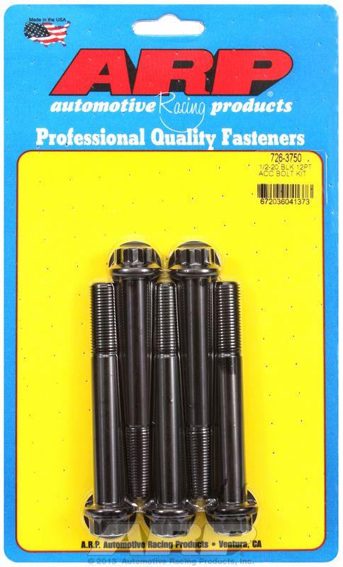 ARP 5-Pack Bolt Kit, 12-Point Head Black Oxide (AR726-3750) AR726-3750