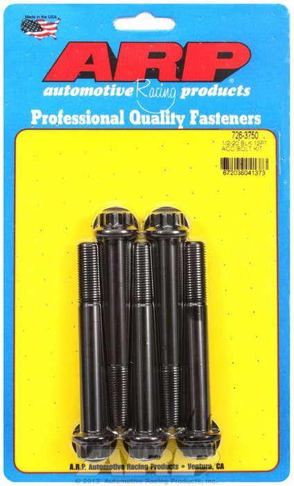 ARP 5-Pack Bolt Kit, 12-Point Head Black Oxide (AR726-3750)