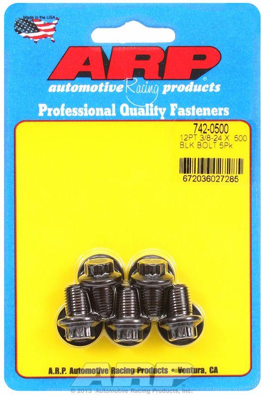 ARP 5-Pack Bolt Kit, 12-Point Head Black Oxide (AR742-0500) AR742-0500