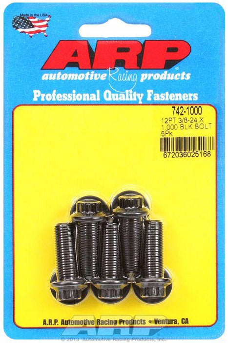 ARP 5-Pack Bolt Kit, 12-Point Head Black Oxide (AR742-1000)