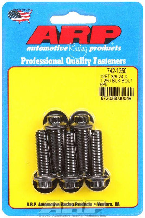 ARP 5-Pack Bolt Kit, 12-Point Head Black Oxide (AR742-1250)