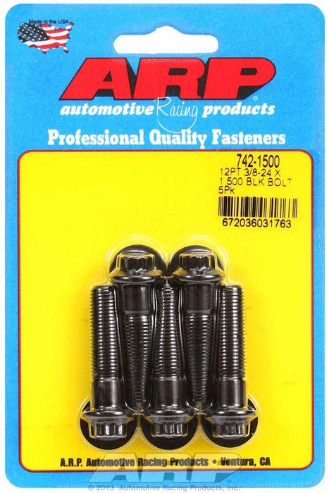 ARP 5-Pack Bolt Kit, 12-Point Head Black Oxide (AR742-1500)