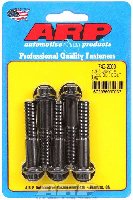 ARP 5-Pack Bolt Kit, 12-Point Head Black Oxide (AR742-2000)