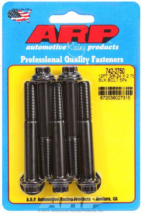 ARP 5-Pack Bolt Kit, 12-Point Head Black Oxide (AR742-2750)