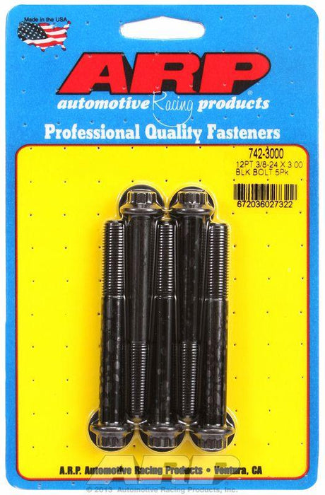 ARP 5-Pack Bolt Kit, 12-Point Head Black Oxide (AR742-3000)