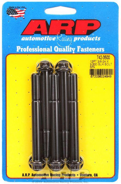 ARP 5-Pack Bolt Kit, 12-Point Head Black Oxide (AR742-3500)