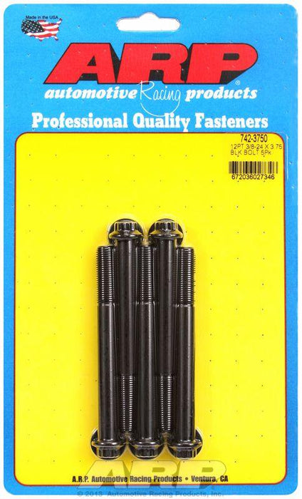 ARP 5-Pack Bolt Kit, 12-Point Head Black Oxide (AR742-3750)