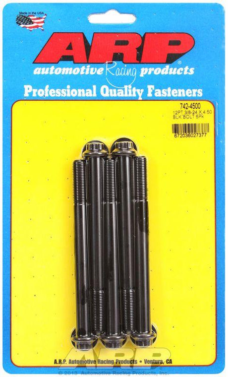 ARP 5-Pack Bolt Kit, 12-Point Head Black Oxide (AR742-4500) AR742-4500