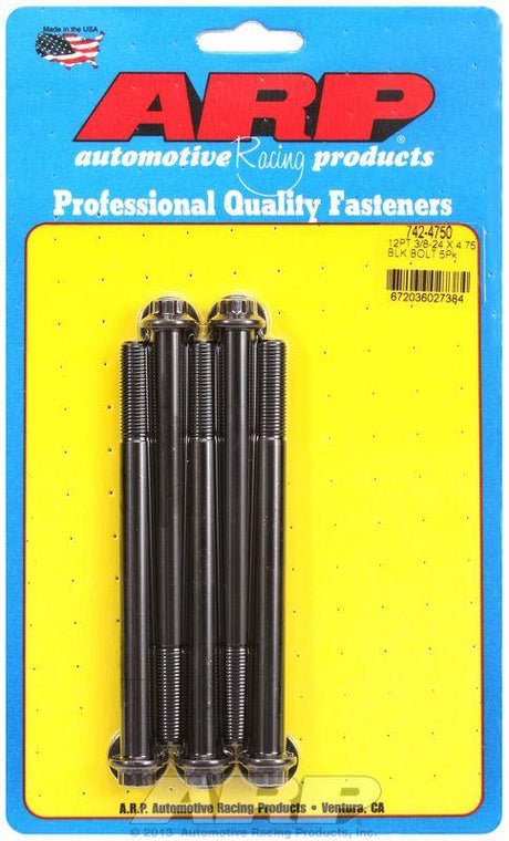ARP 5-Pack Bolt Kit, 12-Point Head Black Oxide (AR742-4750) AR742-4750