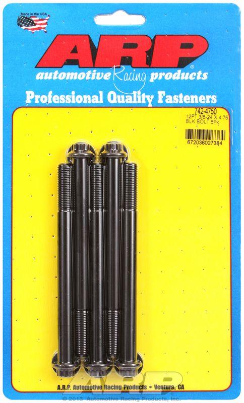 ARP 5-Pack Bolt Kit, 12-Point Head Black Oxide (AR742-4750) AR742-4750