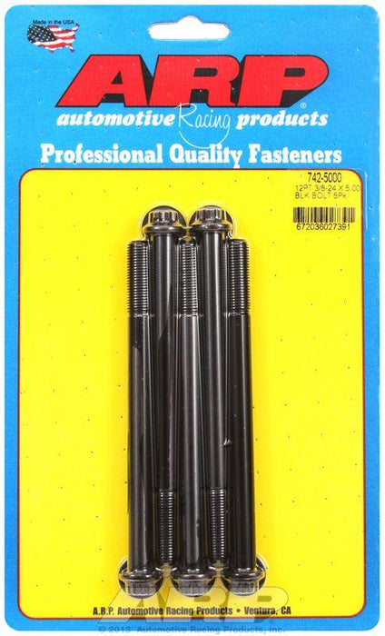 ARP 5-Pack Bolt Kit, 12-Point Head Black Oxide (AR742-5000)