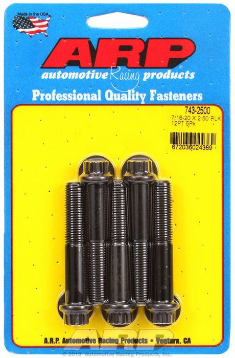 ARP 5-Pack Bolt Kit, 12-Point Head Black Oxide (AR743-2500)