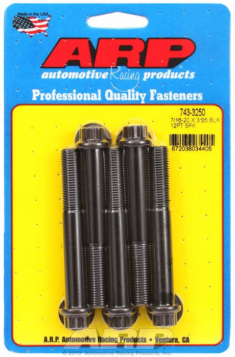 ARP 5-Pack Bolt Kit, 12-Point Head Black Oxide (AR743-3250)