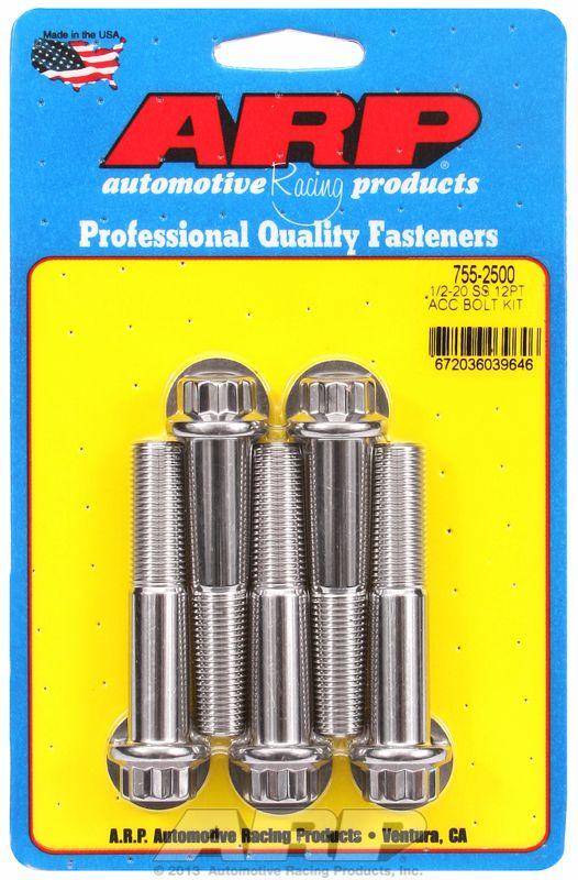 ARP 5-Pack Bolt Kit, 12-Point Head S/S (AR755-2500) AR755-2500