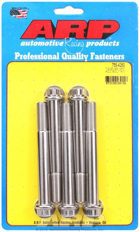ARP 5-Pack Bolt Kit, 12-Point Head S/S (AR755-4250) AR755-4250