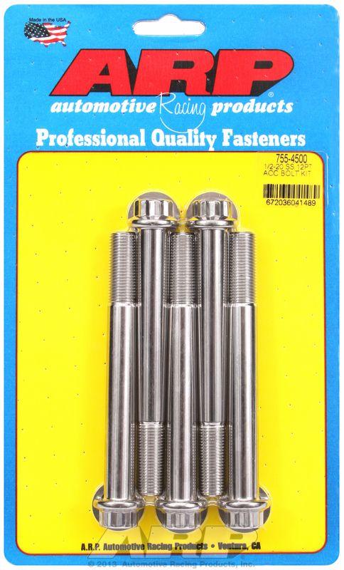 ARP 5-Pack Bolt Kit, 12-Point Head S/S (AR755-4500) AR755-4500