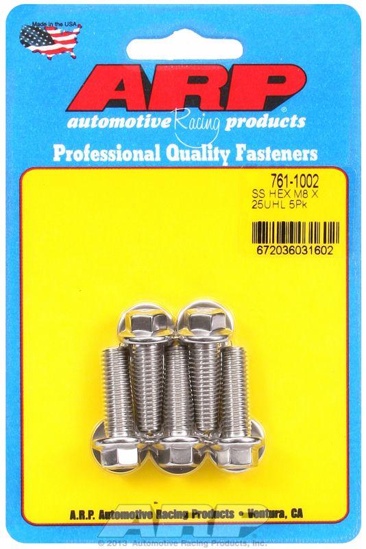 ARP 5-Pack Bolt Kit, Hex Head S/S (AR761-1002) AR761-1002