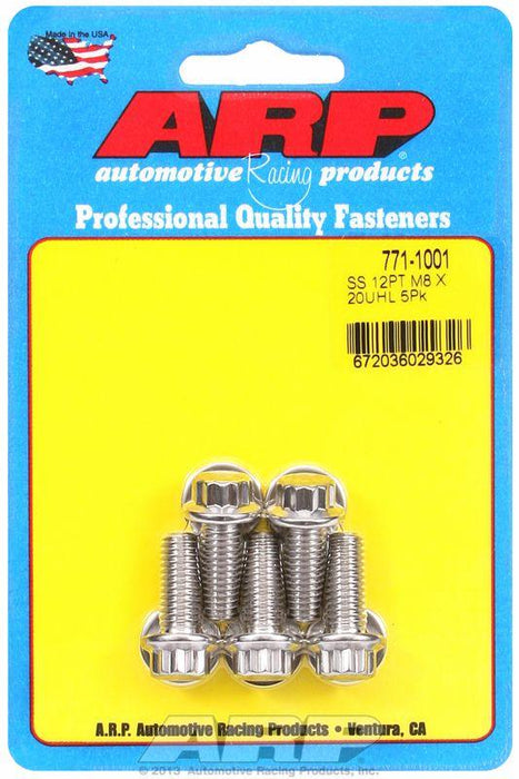 ARP 12-Point Head 8mm x 1.25 S/S Bolts (AR771-1001)