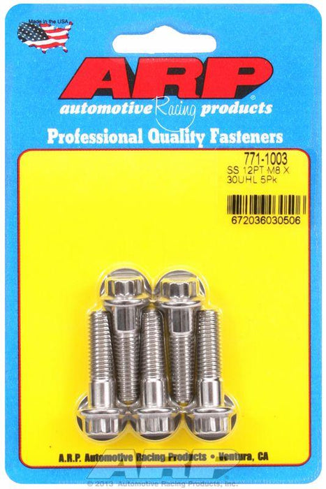 ARP 5-Pack Bolt Kit, 12-Point Head S/S (AR771-1003)