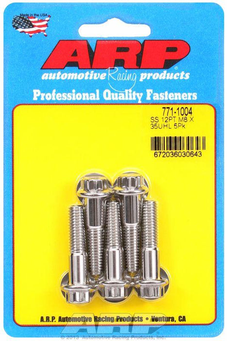 ARP 5-Pack Bolt Kit, 12-Point Head S/S (AR771-1004)