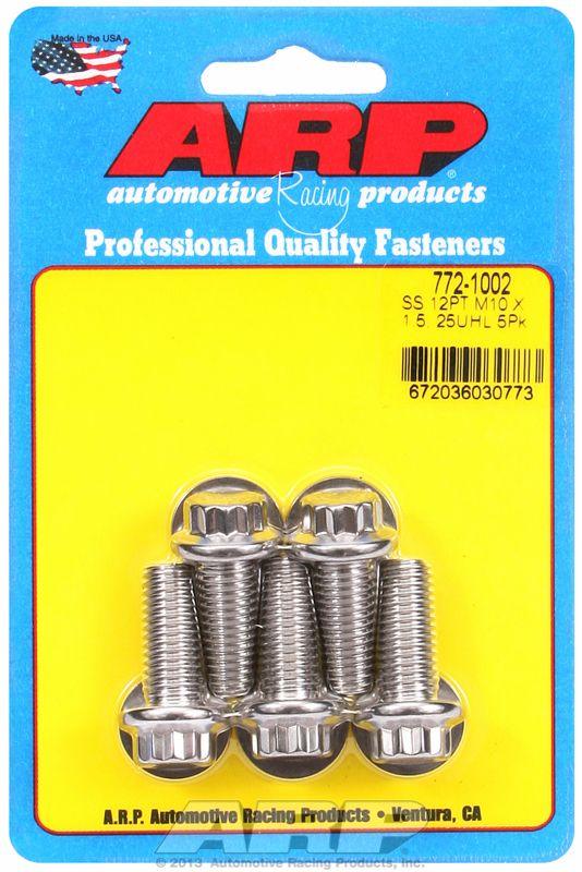 ARP 5-Pack Bolt Kit, 12-Point S/S (AR772-1002) AR772-1002