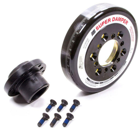 ATI Performance Products Harmonic Balancer, Super Damper, 7.074 In. Dia., Steel, For Chrysler B V8, 361-440, OEM Front, 3RG, Each (ATI917122E) ATI917122E