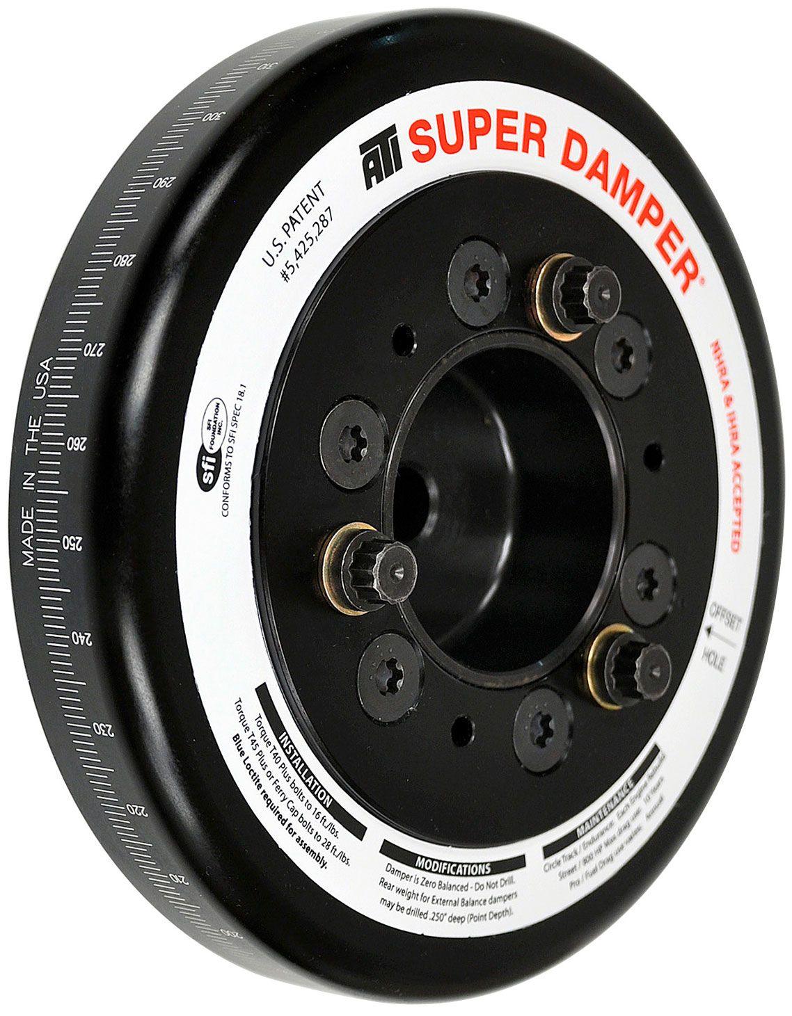 ATI Performance Products Harmonic Balancer, Super Damper, 7.074 In. Dia., Aluminium, 6 Groove, Scion For Subaru For Toyota, 4U-Gse, Fa20 2.0, Frs 86, (ATI918482L) ATI918482L