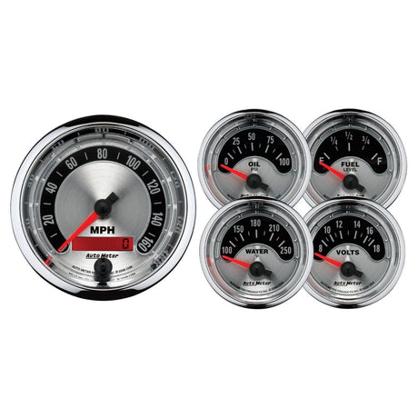 AutoMeter American Muscle Analog Gauge Kit (AU1202) AU1202
