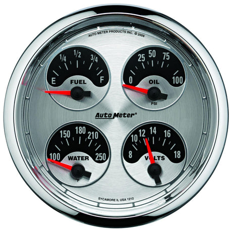 AutoMeter American Muscle Quad Gauge (AU1212) AU1212