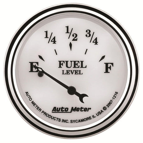 AutoMeter Old Tyme White II Fuel Level Gauge (AU1216) AU1216