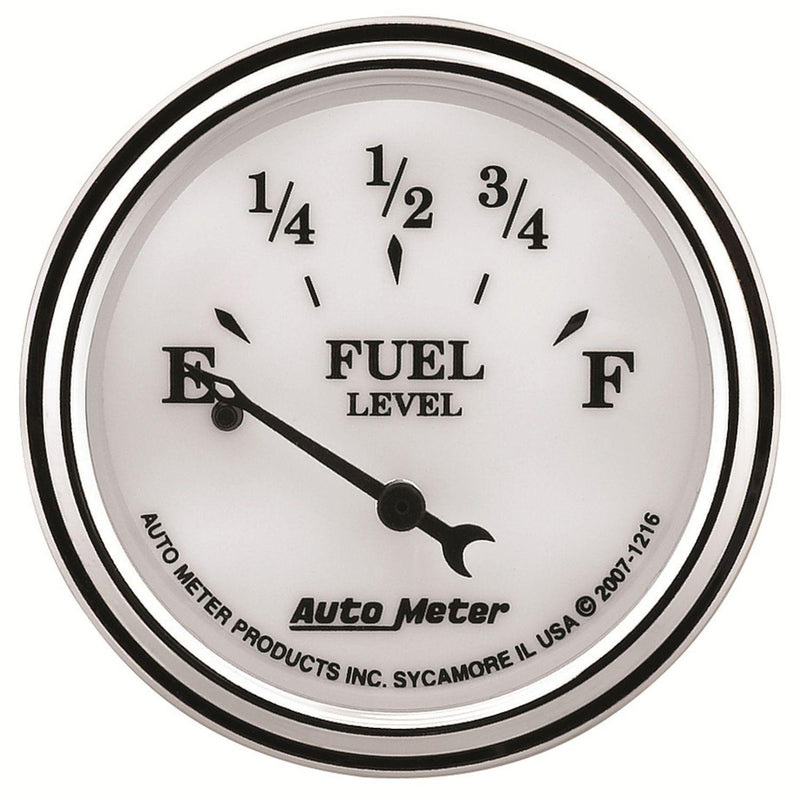 Autometer Old Tyme White II Fuel Level Gauge (AU1216) AU1216