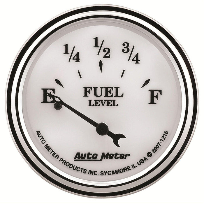 Autometer Old Tyme White II Fuel Level Gauge (AU1216)