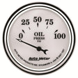 AutoMeter Old Tyme White II Oil Pressure Gauge (AU1227) AU1227
