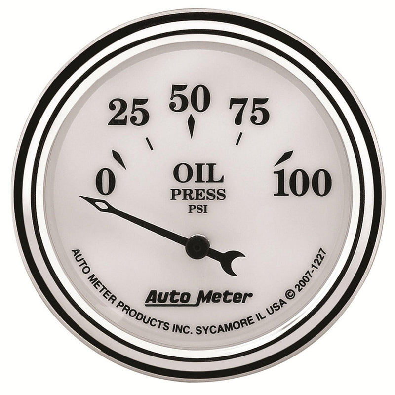 Autometer Old Tyme White II Oil Pressure Gauge (AU1227) AU1227