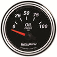 AutoMeter Designer Black II Oil Pressure Gauge (AU1228) AU1228