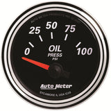 AutoMeter Designer Black II Oil Pressure Gauge (AU1228) AU1228