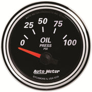 Autometer Designer Black II Oil Pressure Gauge (AU1228) AU1228