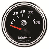 AutoMeter Designer Black II Oil Pressure Gauge (AU1228)