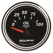 Autometer Designer Black II Oil Pressure Gauge (AU1228)