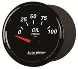 AutoMeter Designer Black II Oil Pressure Gauge (AU1228)