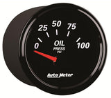AutoMeter Designer Black II Oil Pressure Gauge (AU1228)