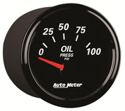 Autometer Designer Black II Oil Pressure Gauge (AU1228)
